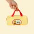 Kakao Friends Say Cheese Handle Pencil Case (Choonsik/Ryan/Apeach) | Large Capacity 50 Pens | Front Pocket/Padding Protection | Designed in Korea